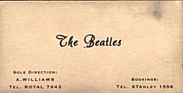 1960 - Beatles cartão