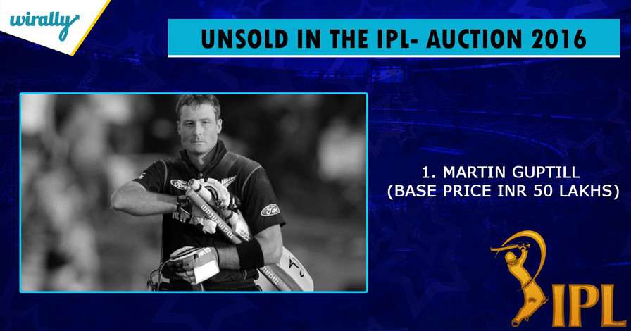 Martin Guptill-unsold players in IPL 2016