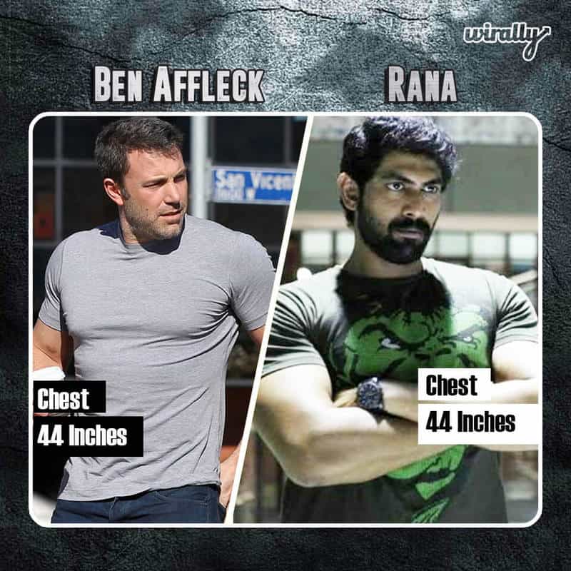 Ben Affleck Chest 44 Inches And Rana 44 Inches
