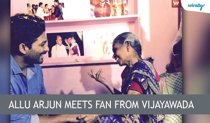 Allu Arjun meets fan from Vijayawada