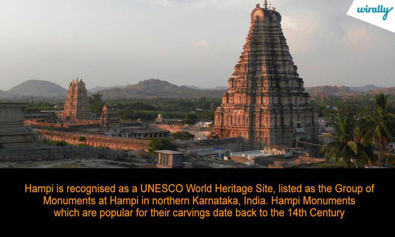 Hampi is recognised as a UNESCO