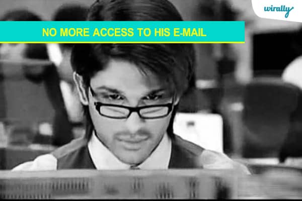 No More access to his E-Mail