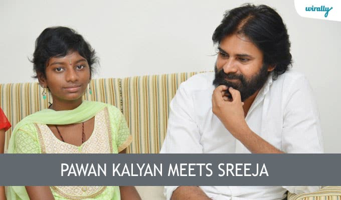 Pawan Kalyan meets Sreeja
