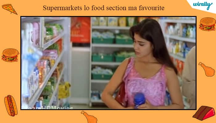 Supermarkets lo food section ma favourite