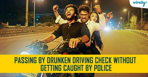 passing by drunken driving check without getting caught by police