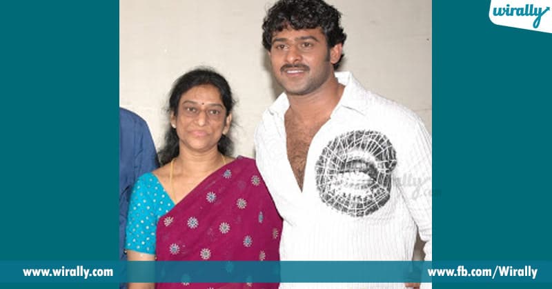 prabhas with his mother