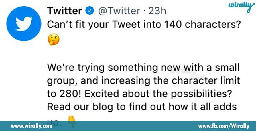 4 Twitter about to Increase the 140 Character limit to 280 Character