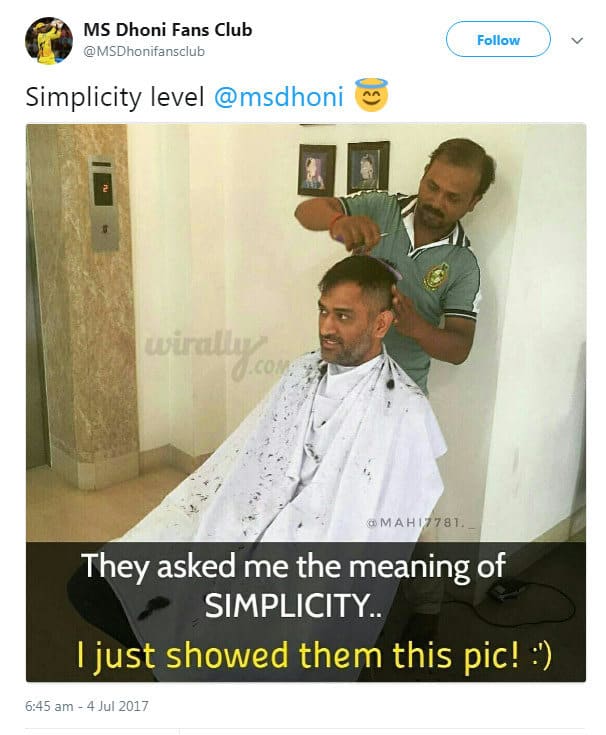 MS Dhoni Simplicity Memes