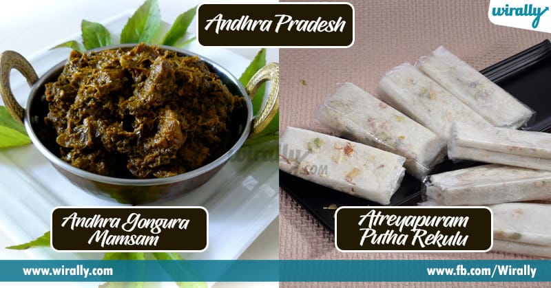 Indian States Local Dishes