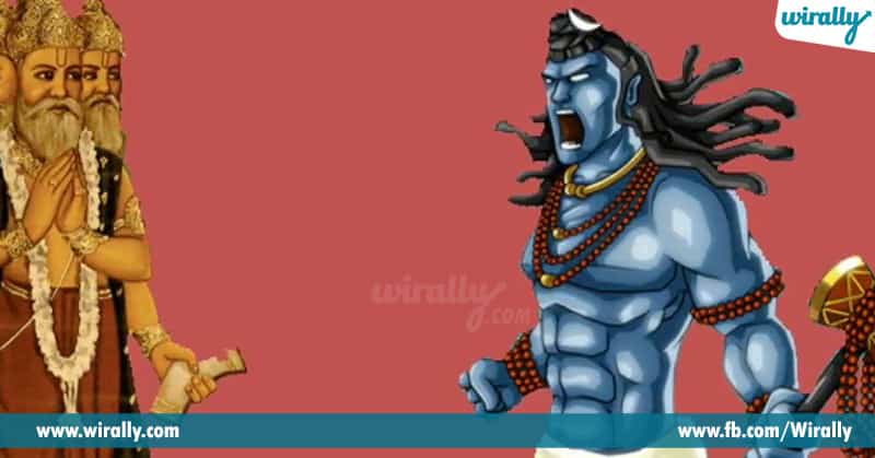 Lord Shiva Chop Off Lord Brahma's Fifth Head