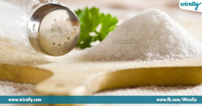 4-Add salt to cooked food
