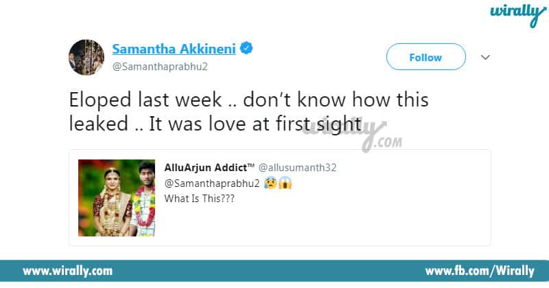 Samantha Akkineni's Twitter Replies