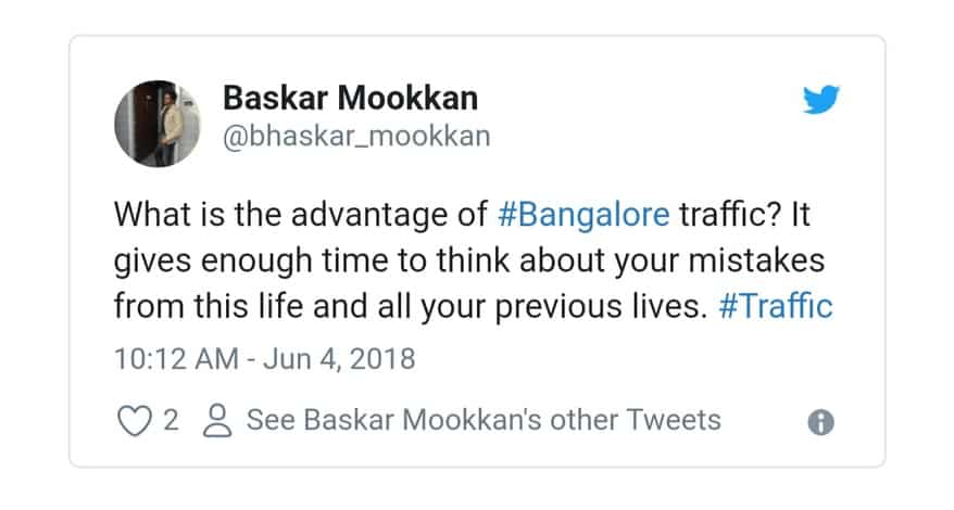 12. Bangalore Traffic Tweets