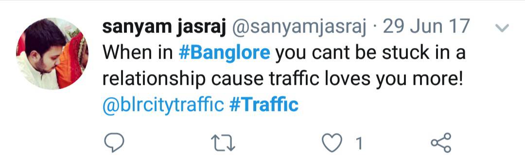 21. Bangalore Traffic Tweets
