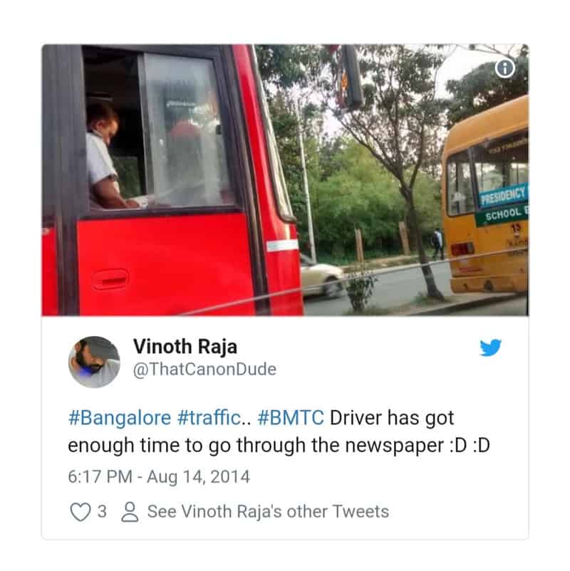 8. Bangalore Traffic Tweets