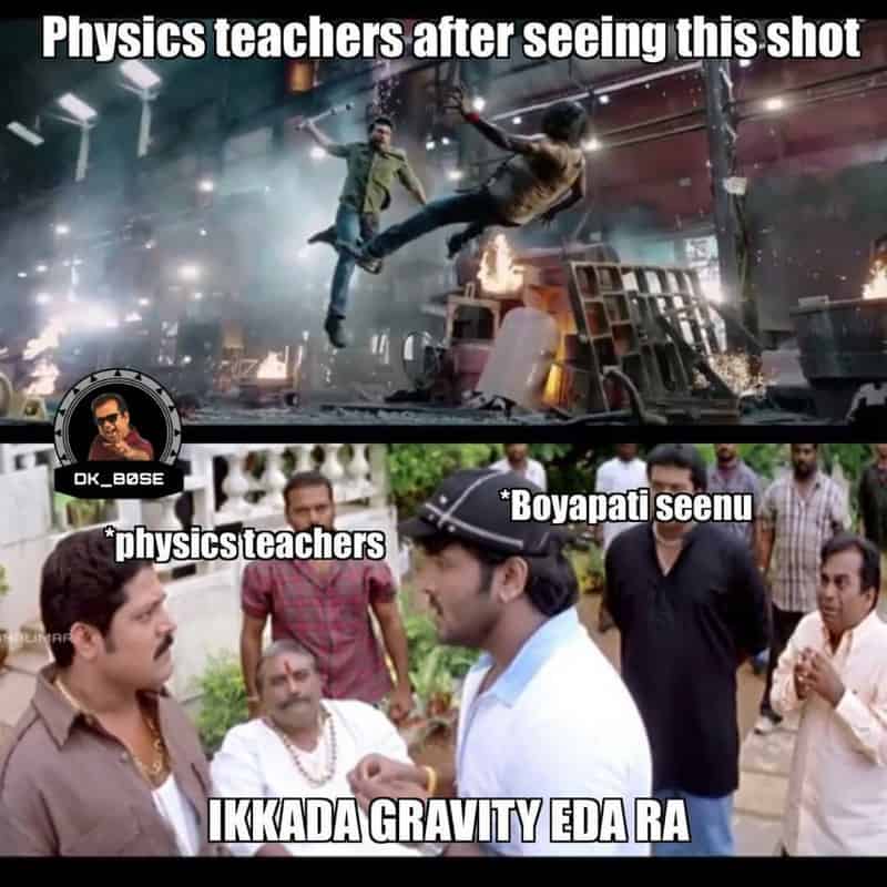Boyapati &#39;VVR&#39; Teaser Became A New Physics Meme Stuff In Social Media - Wirally