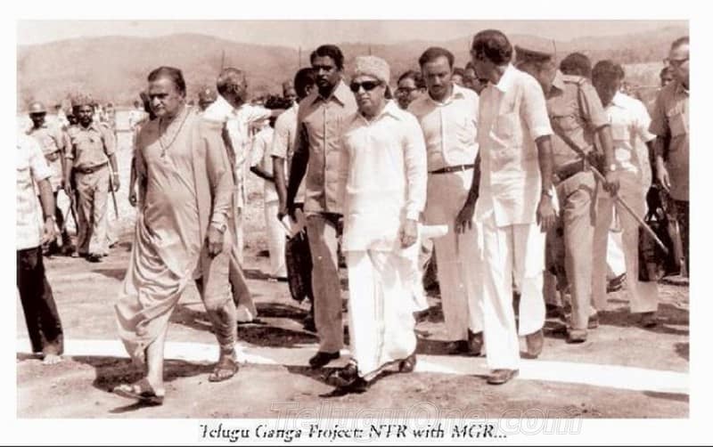 21. NTR with MGR during Telugu Ganga project