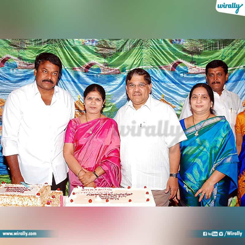 Chiranjeevi and Surekha old pic with their daughter Sreeja
