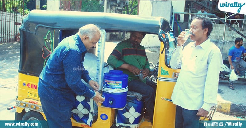 Auto driver Shaik Saleem quenches thirst of people