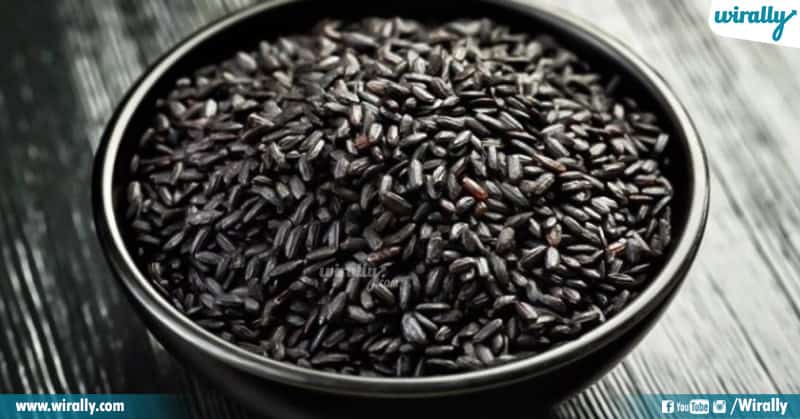 black rice in a bowl