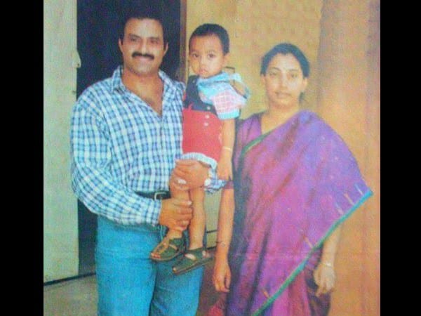 57. Balakrishna cwith his Wife Vasundhara and son Mokshagna