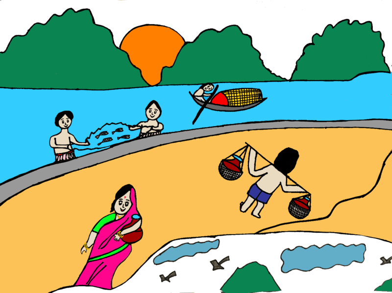 This Vizag Girl Tried To Illustrate Village Life With Cartoons & They Are  Damn Perfect - Wirally