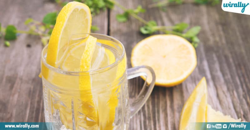4 - lemon water