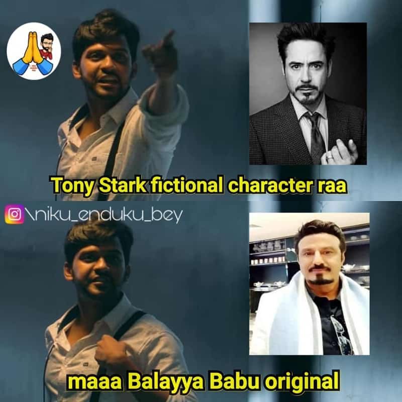 10. Balayya as Tony Stark