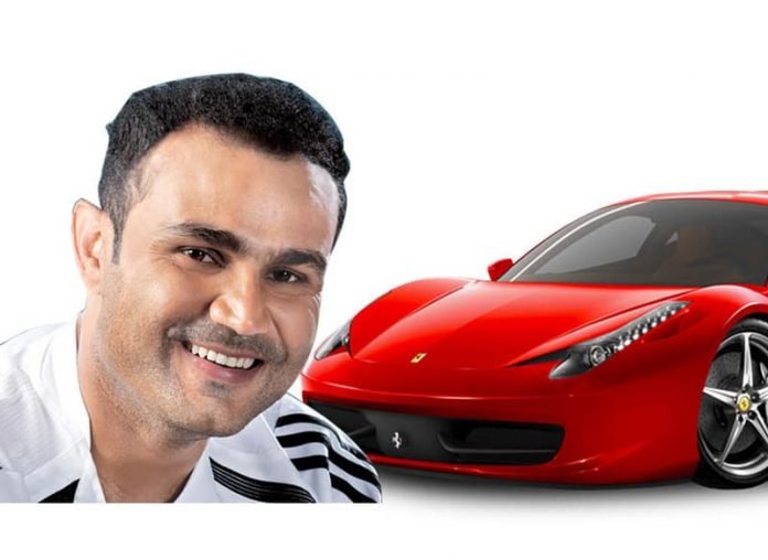 Sehwag Ferrari