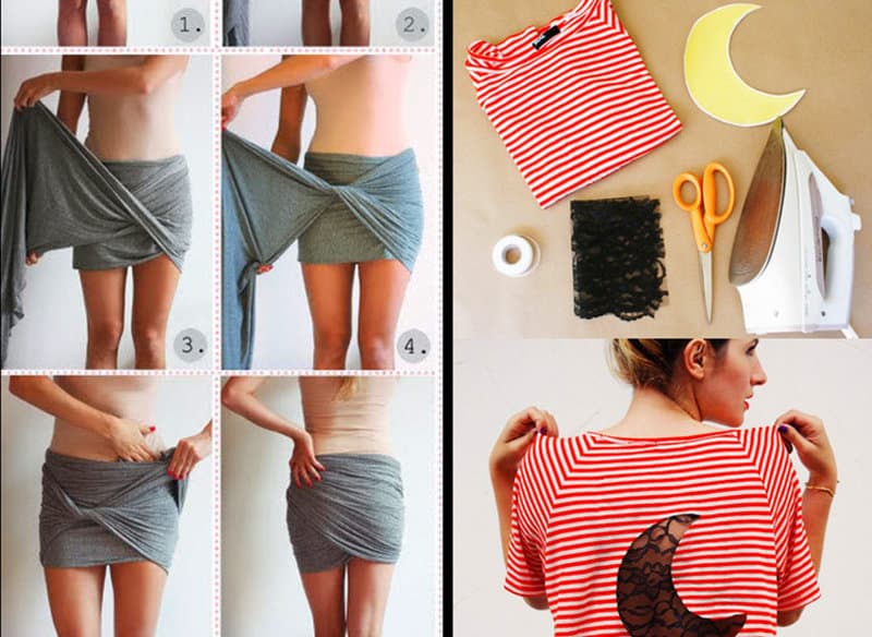 10 Easy And No-Sew DIY Clothing Ideas - Wirally