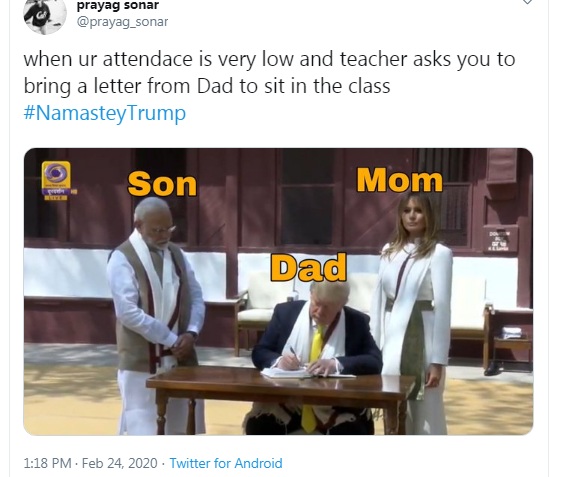 Trump India Visit Memes
