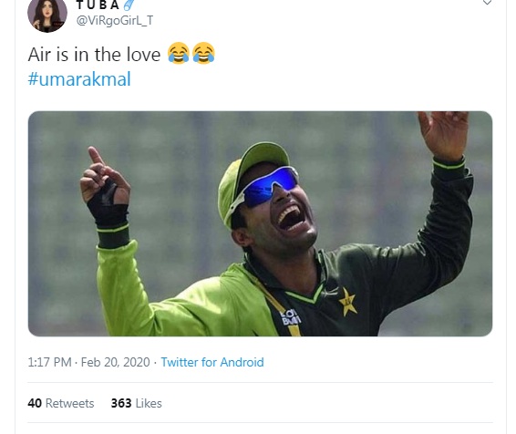Umar Akmal Tweet