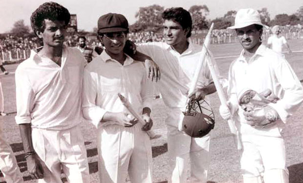 36. Sachin With Sanjay Manjrekar And Sunil Gavaskar