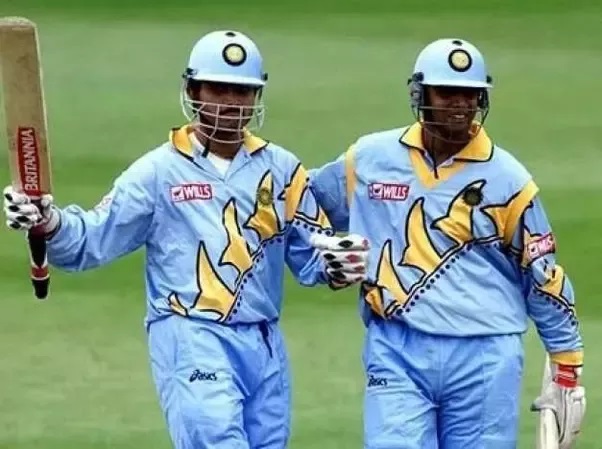 38. Rare Pic Of Ganguly And Dravid