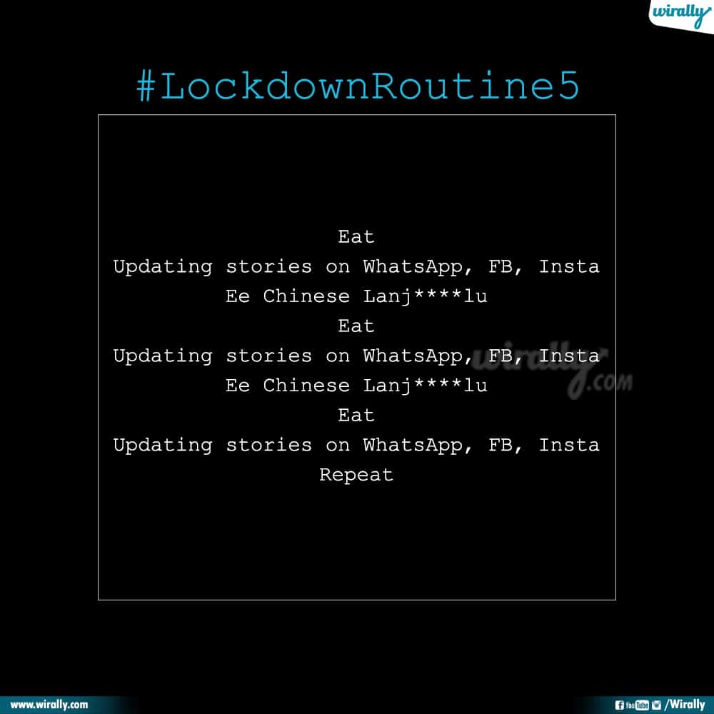 Lockdown Rotuine 5