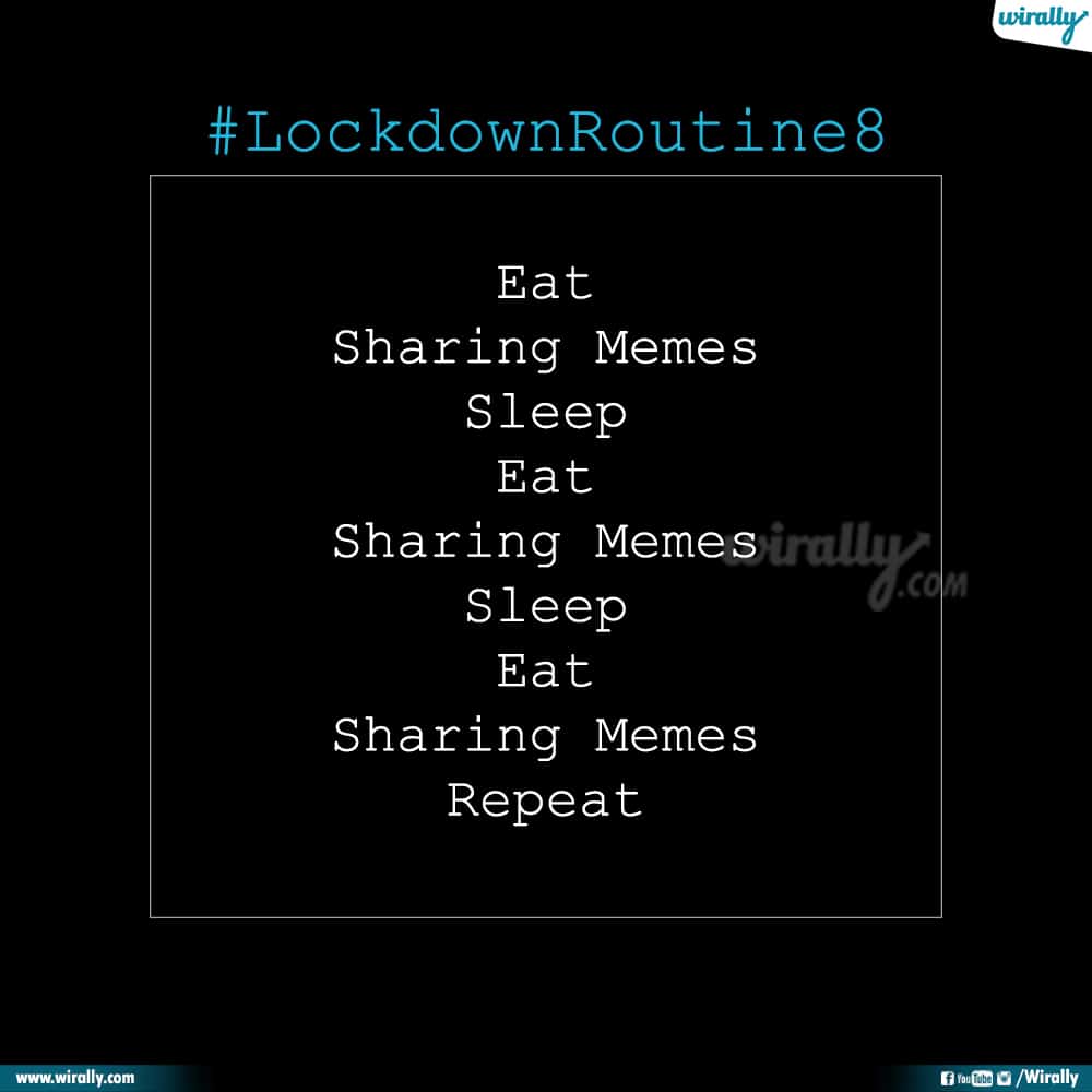 Lockdown Rotuine 8
