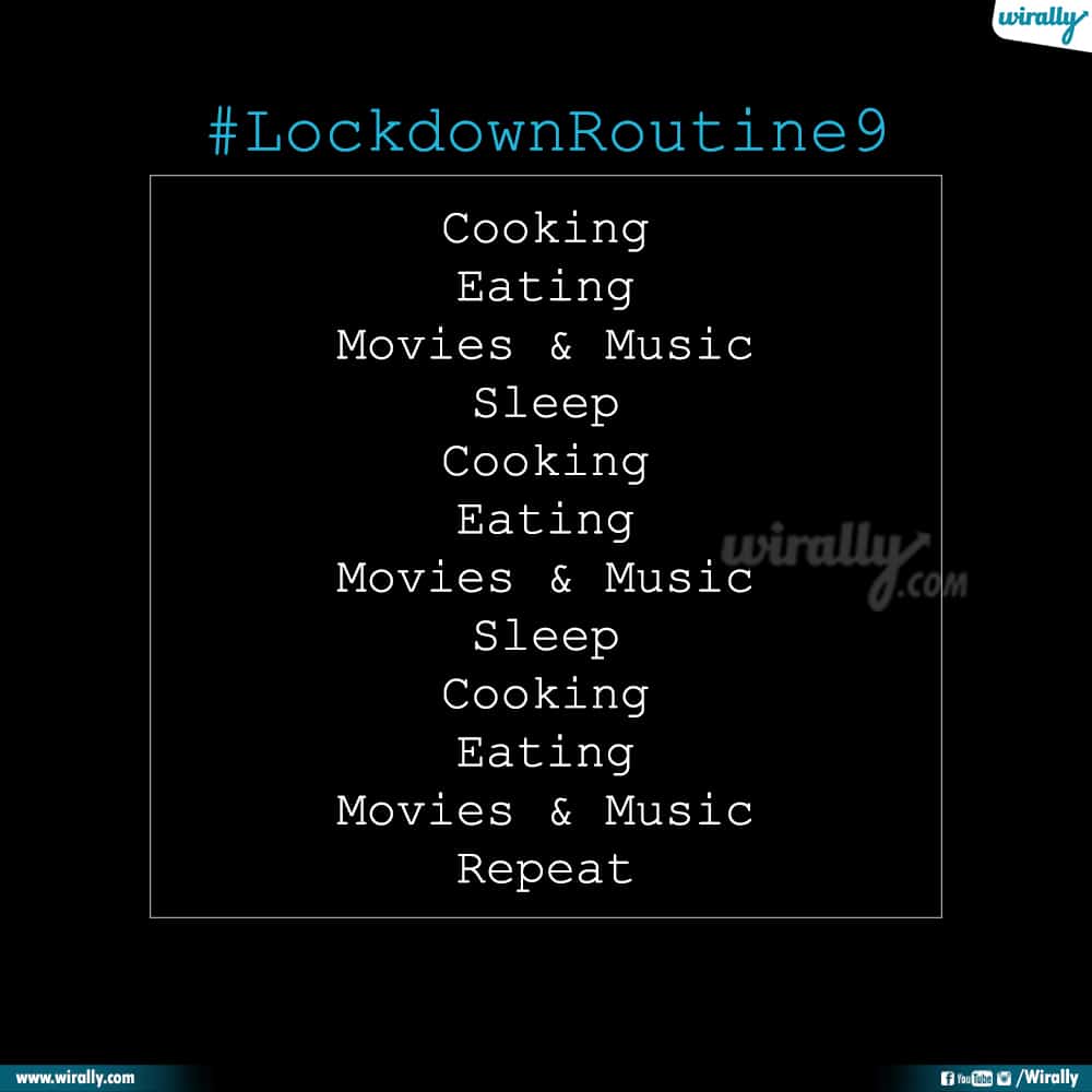 Lockdown Rotuine 9