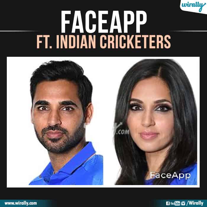 2 Indian Cricketers Faceapp