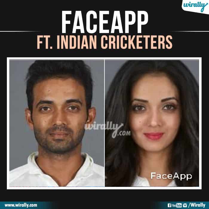 21 Indian Cricketers Faceapp