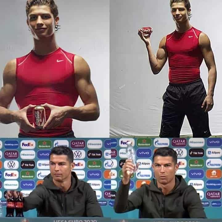 2.Ronaldo coca cola memes