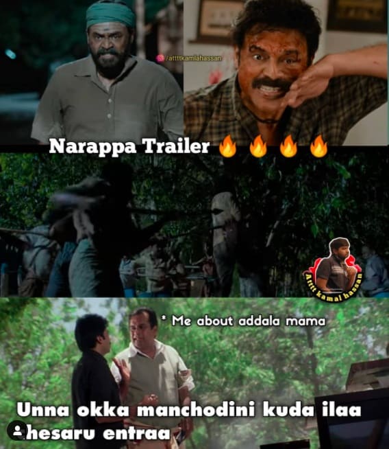 12.Narappa trailer memes