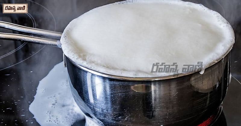 boiling milk
