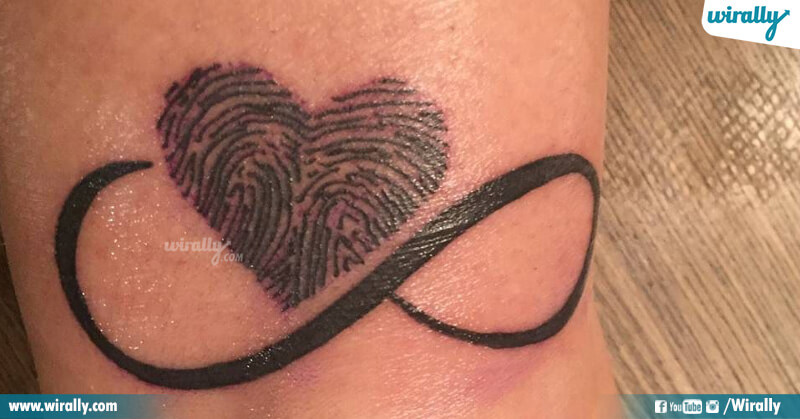 7. The Thumb Print and Heart Tattoo