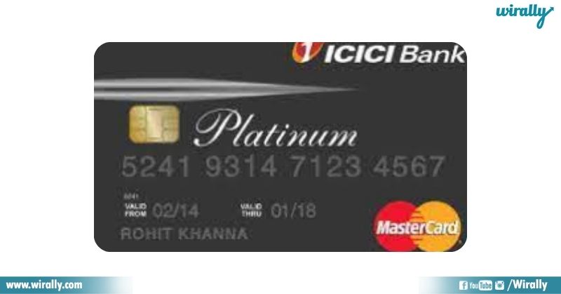 9. ICICI Platinum Chip Visa Credit Card 