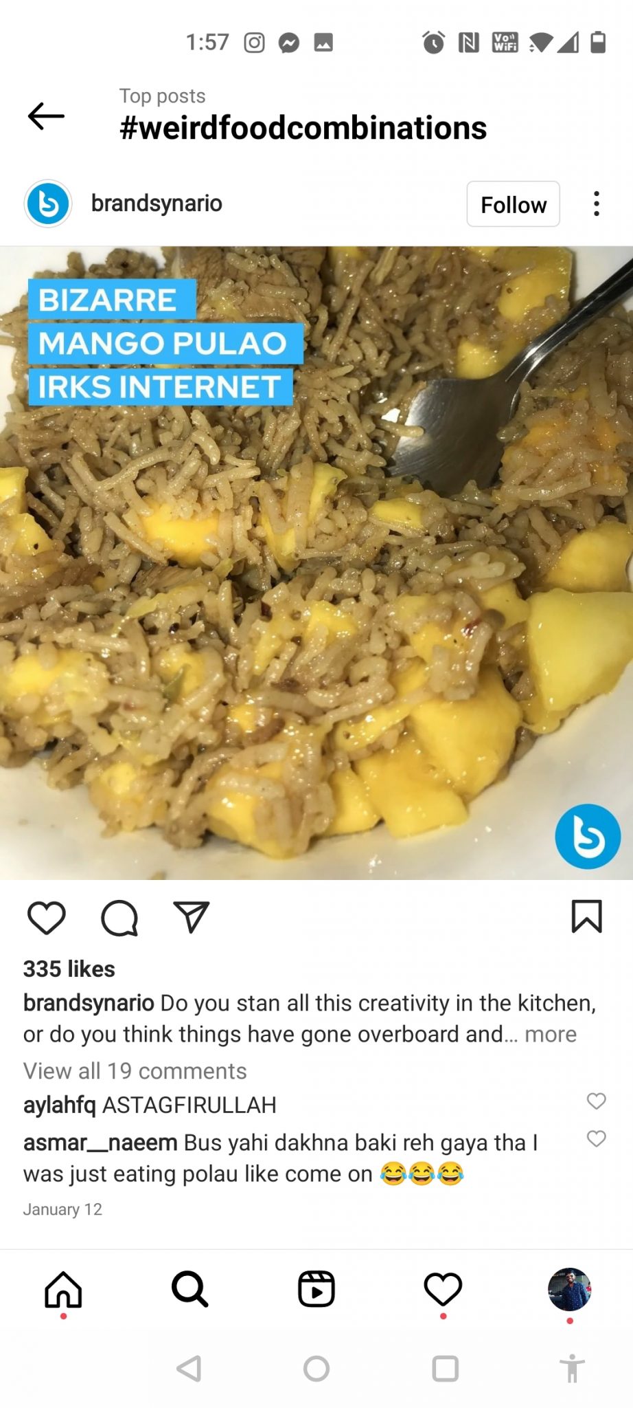 8 Weird Food Combos From Insta That'll Make You Say 'ori Mee Dumpalu 