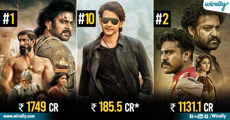 Baahubali To RRR: Top 10 Highest Grossing Telugu Films Worldwide - Wirally