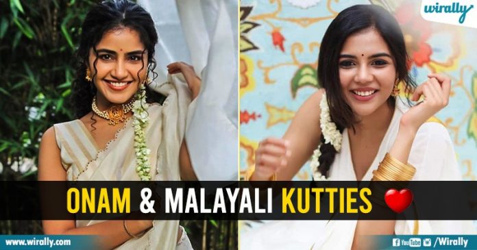 Onam & Malayali Kutties In Special Traditional Attires, A Deadly Magical Combination