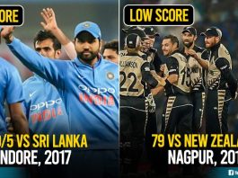 Top 5 Lowest & Highest Team Totals For Indian Team In T20s