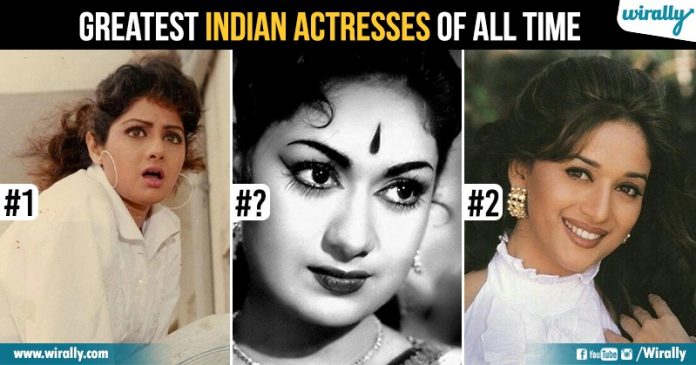 Top 10 Greatest Actress Of Indian Cinema, Ranked - As Per Audience Poll