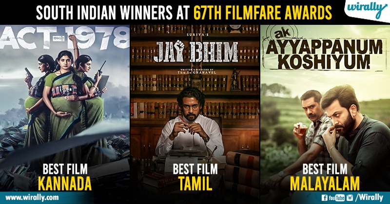 Kollywood To Tollywood: List Of All South Indian Movie Winners At 67th  Filmfare Awards - Wirally
